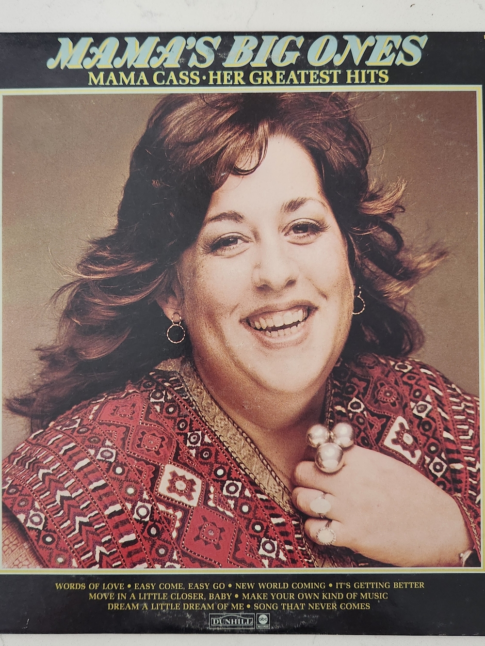 Dunhill Black and Brown Vinyl Record — "Mama's Big Ones" Label